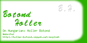 botond holler business card